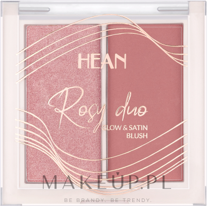 Róż do twarzy - Hean Rosy Duo Glow & Satin Blush — Zdjęcie RD1 - Pretty