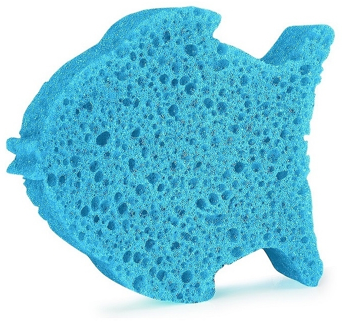 Dziecięca piankowa gąbka pod prysznic wielokrotnego użytku Ryba - Spongelle Animals Sponge Fish Body Wash Infused Buffer — Zdjęcie N2