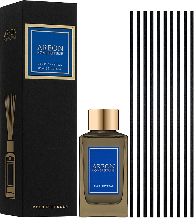 Dyfuzor zapachowy Blue Crystal, PSL06 - Areon Home Perfume Blue Crystal Reed Diffuser — Zdjęcie N2