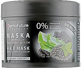 Maska do włosów z aktywnym węglem - DermoFuture Hair Mask With Activated Carbon — Zdjęcie N2