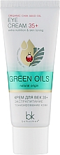 Krem pod oczy 35+ Dodatkowe odżywianie i tonizowanie skóry - BelKosmex Green Oils Eye Cream — Zdjęcie N1