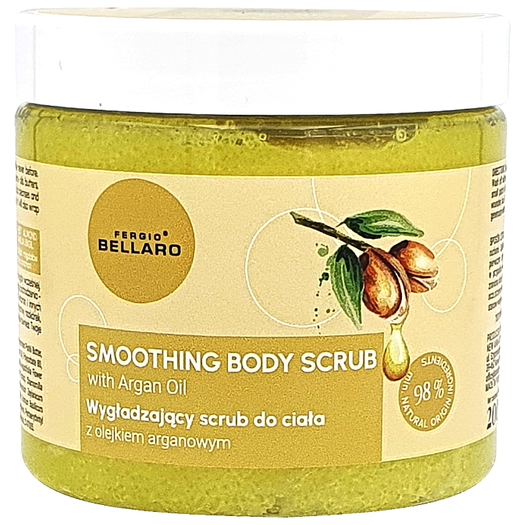 Wygładzający peeling do ciała z olejem arganowym - Fergio Bellaro Smoothing Body Scrub — Zdjęcie N1