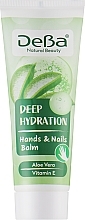 Głęboko nawilżający balsam do rąk i paznokci Aloes i witamina E - DeBa Deep Hydration Hands & Nails Balm — Zdjęcie N1