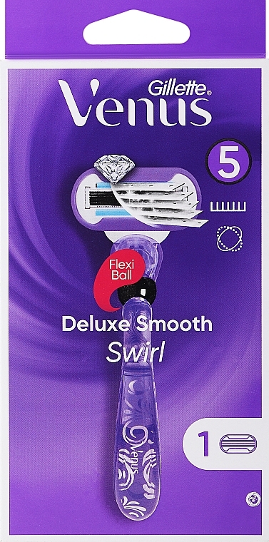 Maszynka do golenia + wymienne ostrze - Gillette Venus Swirl FlexiBall — Zdjęcie N1