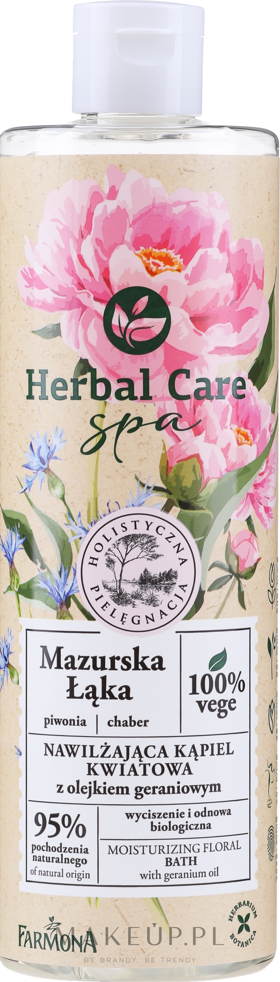 Płyn do kąpieli z olejkiem geraniowym - Farmona Herbal Care SPA — Zdjęcie 400 ml