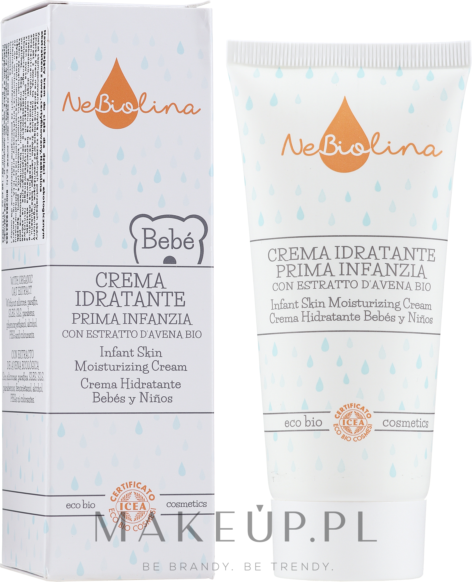 Krem nawilżający dla dzieci - NeBiolina Baby Infant Skin Moisturizing Cream — Zdjęcie 100 ml