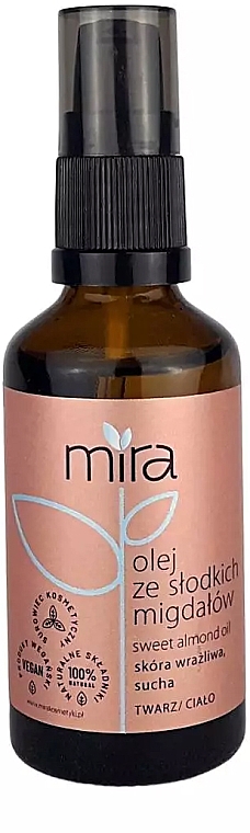Rafinowany olej ze słodkich migdałów - Mira  — Zdjęcie N1
