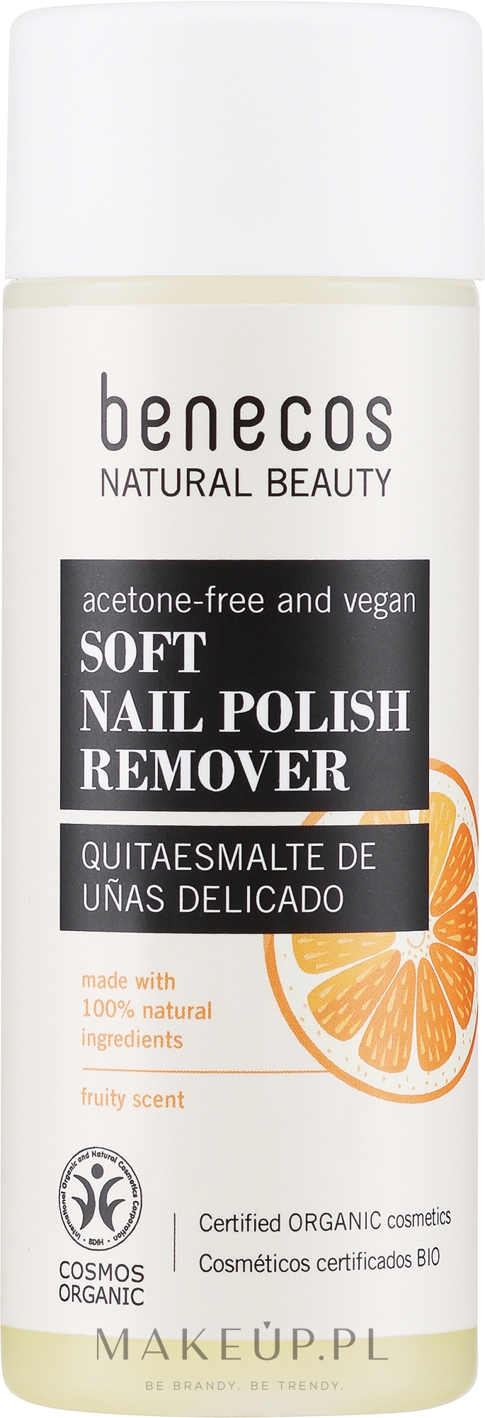 Zmywacz do paznokci z ekstraktem z pomarańczy - Benecos Natural Nail Polish Remover — Zdjęcie 125 ml