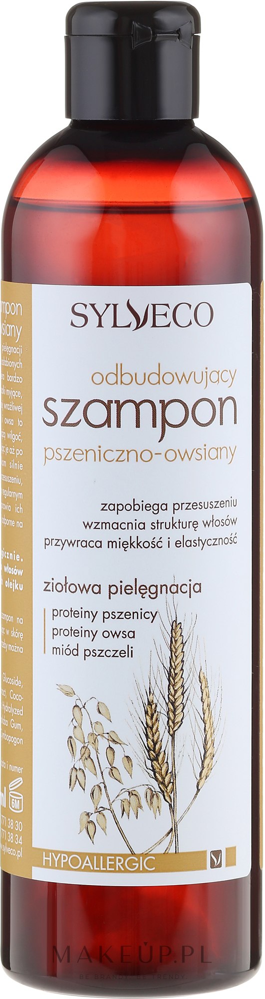Odbudowujący szampon pszeniczno-owsiany - Sylveco Oat And Wheat Nourishing Shampoo — Zdjęcie 300 ml