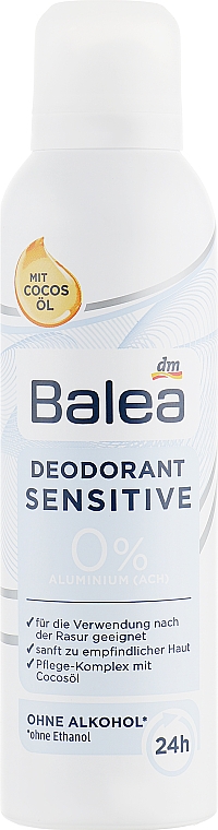 Delikatny dezodorant bez aluminium - Balea