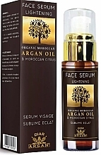 Rozjaśniające serum do twarzy z olejem arganowym i werbeną - Diar Argan Lightening Face Serum With Argan Oil & Maroccan Citrus — Zdjęcie N1