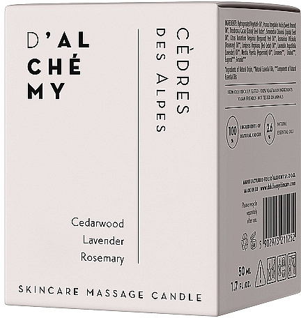 Świeca do masażu twarzy i ciała - D'Alchemy Skincare Massage Candle — Zdjęcie N2