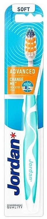 Miękka szczoteczka do zębów, turkusowa - Jordan Advanced Soft Toothbrush — Zdjęcie N1