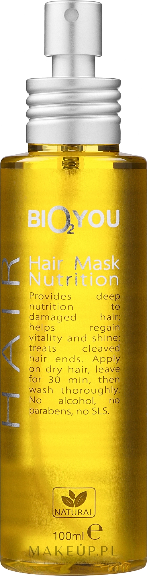 Maska do włosów Odżywiająca - Bio2You Natural Hair Mask — Zdjęcie 100 ml