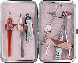 Zestaw do manicure 2429, 7 szt., beżowy - Donegal Manicure Set — Zdjęcie N1