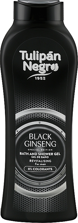 Żel pod prysznic z czarnym żeń-szeniem - Tulipan Negro Black Ginseng Shower Gel