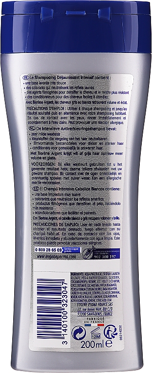 Szampon do włosów siwych - Eugene Perma Biorene Argent Shampoo — Zdjęcie N2