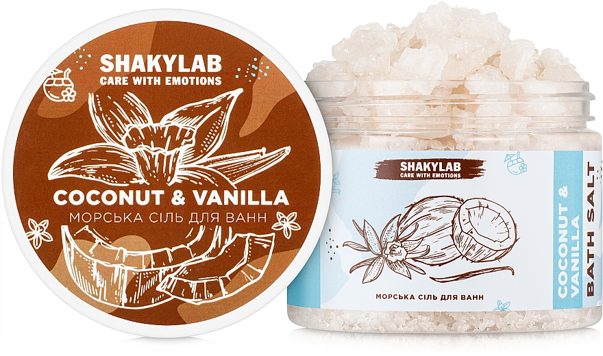 Sól morska do kąpieli Coconut & Vanilla - SHAKYLAB Natural Bath Salt — Zdjęcie N3