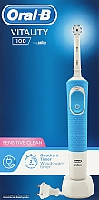 Kup Elektryczna szczoteczka do zębów, niebieska - Oral-B Vitality 100 D100.413.1 PRO Sensitive Clean