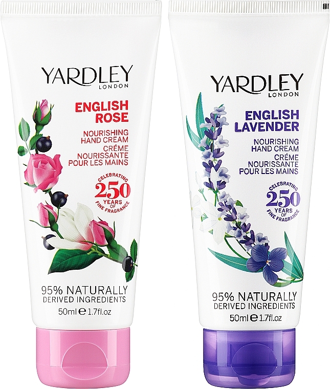 Zestaw - Yardley English Rose & Lavender (h/cr/50ml + h/cr/50ml) — Zdjęcie N2