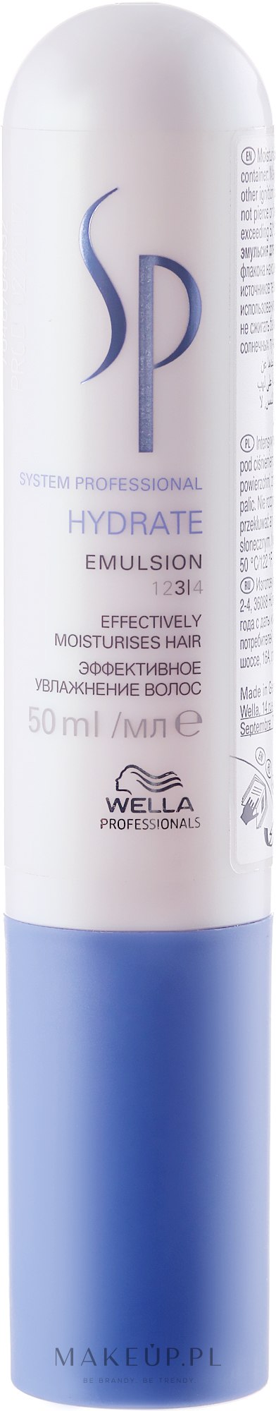 Intensywnie nawilżająca emulsja do włosów - Wella SP Hydrate Emulsion — Zdjęcie 50 ml
