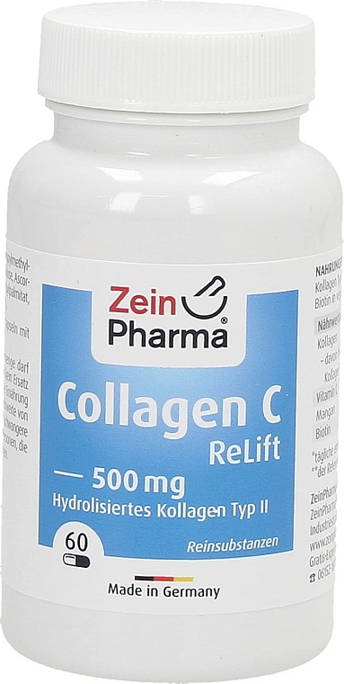 Kapsułki kolagenowe - ZeinPharma Collagen C Relift 500 Mg  — Zdjęcie N1