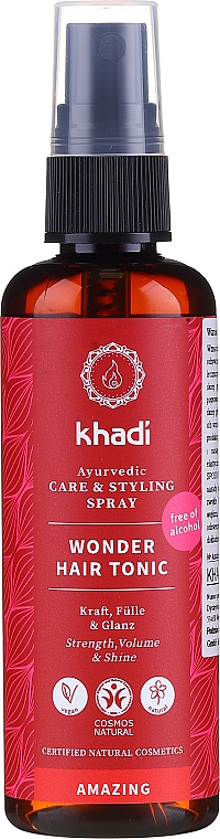 Wzmacniająca mgiełka do włosów - Khadi Wonder Hair Tonic — фото N1