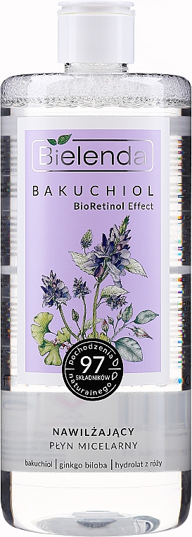 Nawilżający płyn micelarny - Bielenda Bakuchiol BioRetinol Effect — Zdjęcie N1