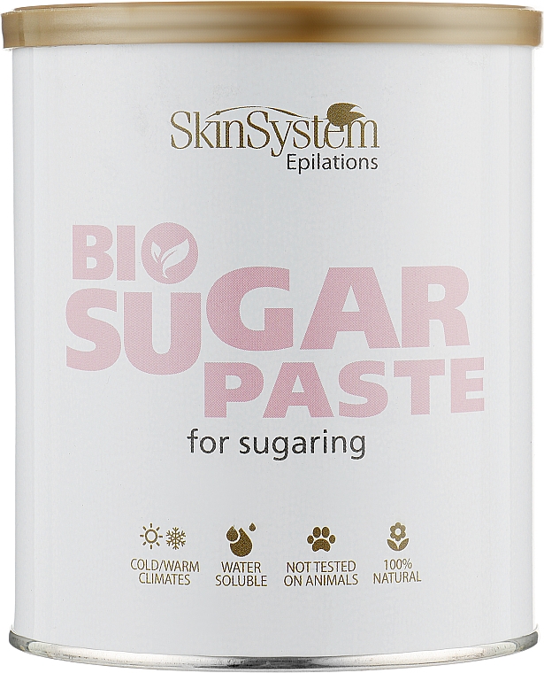 Pasta cukrowa do depilacji, średnia twardość, bez ogrzewania - Skin System Bio Sugar Paste Medium — Zdjęcie N3