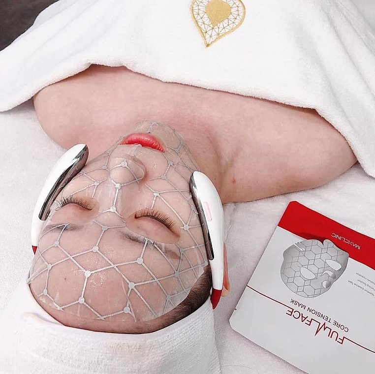 Maska na twarz do zabiegów mikroprądowych - MAXCLINIC Full Face Core Tension Mask — Zdjęcie N2