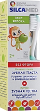 Kup Szczoteczka do zębów dla dzieci z pastą jabłkową, zielona - Silca Med