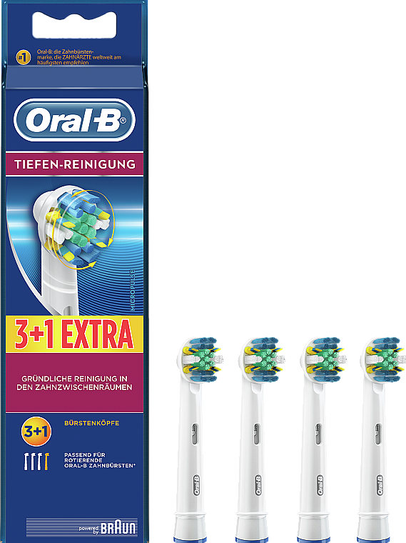 Wymienna końcówka do elektrycznej szczoteczki do zębów, 4 szt. - Oral-B Tiefen-Reinigung  — Zdjęcie N2