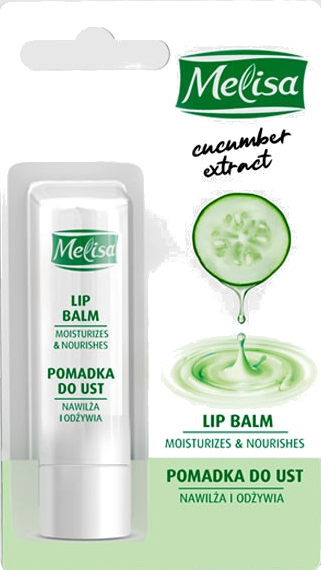 Pomadka do ust Nawilża i odżywia - Uroda Melisa Cucumber Extract Lip Balm — Zdjęcie N1