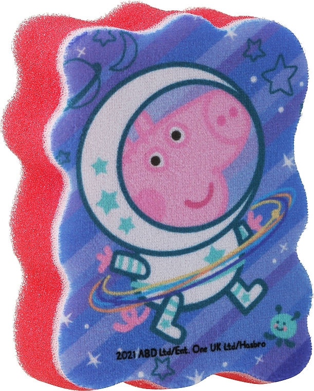 Dziecięca myjka kąpielowa Świnka Peppa, astronautka Peppa, czerwona - Suavipiel — Zdjęcie N1