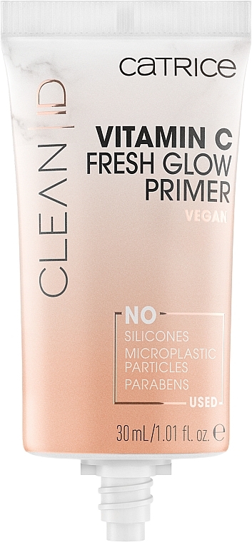 Rozświetlająca baza pod makijaż z witaminą C - Catrice Clean ID Vitamin C Fresh Glow Primer — Zdjęcie N2