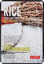 Kup Wygładzająca maseczka do twarzy - Dermal Mask Rice 