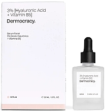 Kup Serum do twarzy 3% kwas hialuronowy+witamina B5 - Dermocracy 3% Hyaluronic Acid + Vitamin B5 Facial Serum