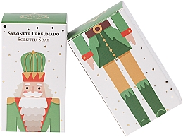 Kup Zielone świąteczne mydło Dziadek do orzechów z aromatem sosny i cedru - Essencias De Portugal Green Christmas Nutcraker