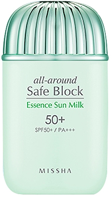Nawilżające mleczko przeciwsłoneczne SPF 50+/PA+++ - Missha All-Around Safe Block Essence Sun Milk — Zdjęcie N2