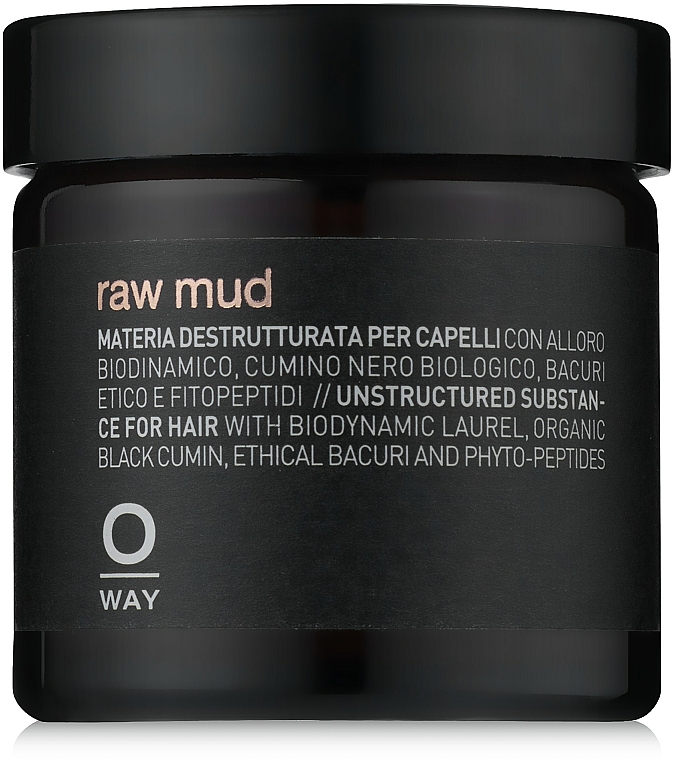 Bardzo mocna utrwalająca glinka do włosów - Oway Man Raw Mud — Zdjęcie N1