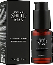 Olejek do brody i wąsów - Farmasi Shield Man Beard & Moustache Oil — Zdjęcie N1