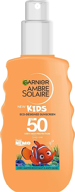 Spray z filtrem przeciwsłonecznym dla dzieci - Garnier Ambre Solaire Kids Sun Protection Spray SPF50 — Zdjęcie N1