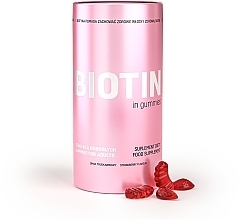 Kup Biotyna w żelkach Smak truskawkowy - Noble Health Biotin Suplement Diety