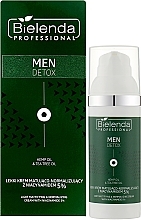 Krem do twarzy z kwasem glikolowym 3% - Bielenda Professional Men Detox — Zdjęcie N2