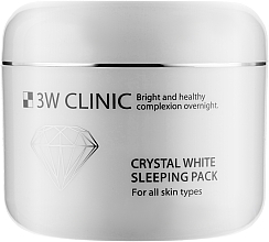 Kup Naturalny krem odmładzający na plamy starcze, zmarszczki i cienie pod oczami  - 3W Clinic Crystal White Sleeping Pack