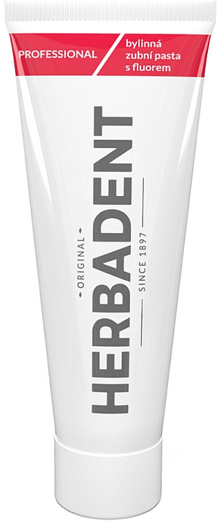 Ziołowa pasta do zębów z fluorem - Herbadent Professional Herbal Fluoride Toothpaste — Zdjęcie N1