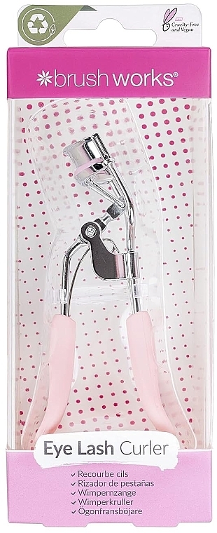 Zalotka do rzęs, różowa - Brushworks Eyelash Curler Pink — Zdjęcie N1