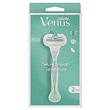 Maszynka do golenia z 2 wymiennymi wkładami - Gillette Venus Deluxe Smooth Sensitive — Zdjęcie N1