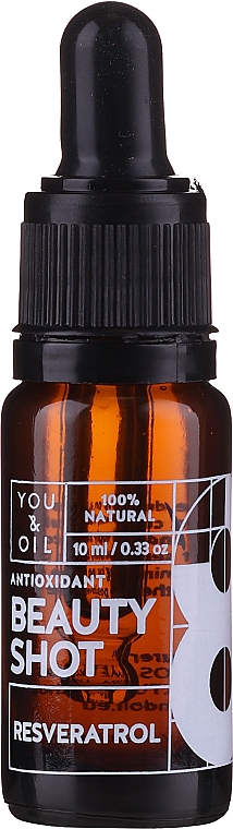 Różane serum witaminowe 3 w 1 do twarzy - You & Oil Serum Facial N8 Antioxidante Natural Vegano Resveratrol Beauty Shot — Zdjęcie N3