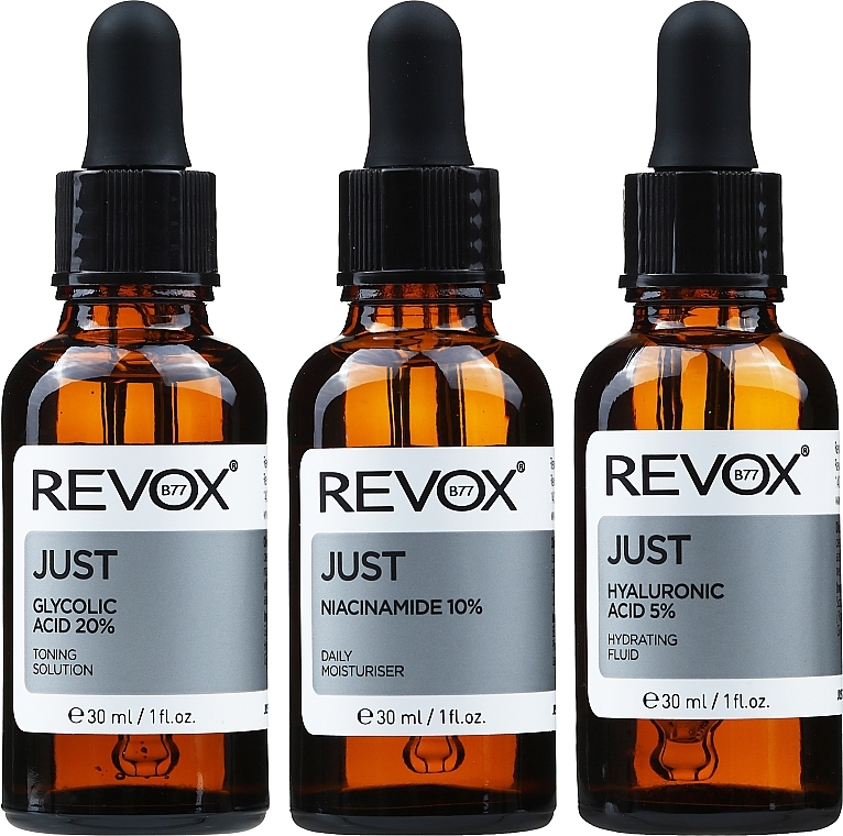 PRZECENA!  Zestaw - Revox Just Oil Control Skincare Routine (f/serum/3x30ml) * — Zdjęcie N2